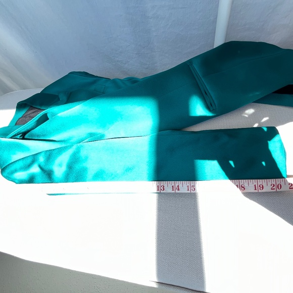 The Kooples (1) deep turquoise satiny blazer, EUC (Small) - Picture 12 of 16